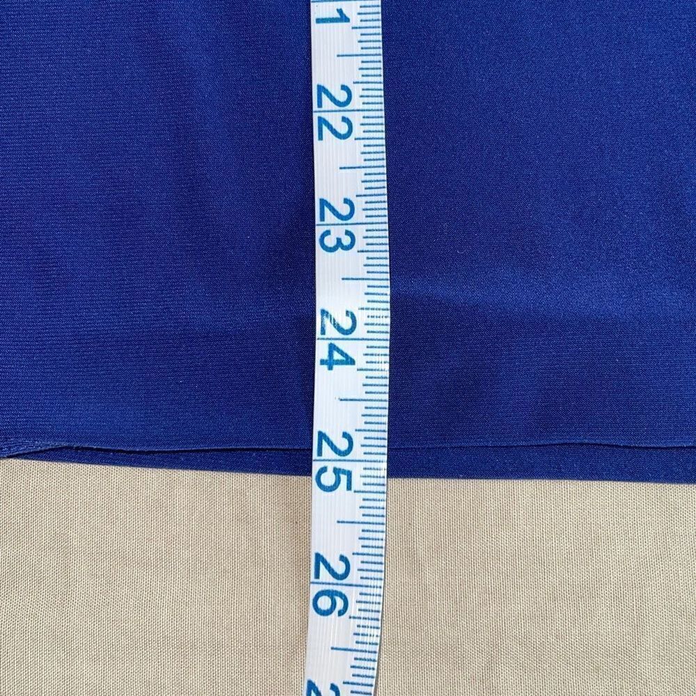 Coldwater Creek Women's Wrap Drape Top Long Sleeve Shirt Layered Blue Large - Picture 7 of 7